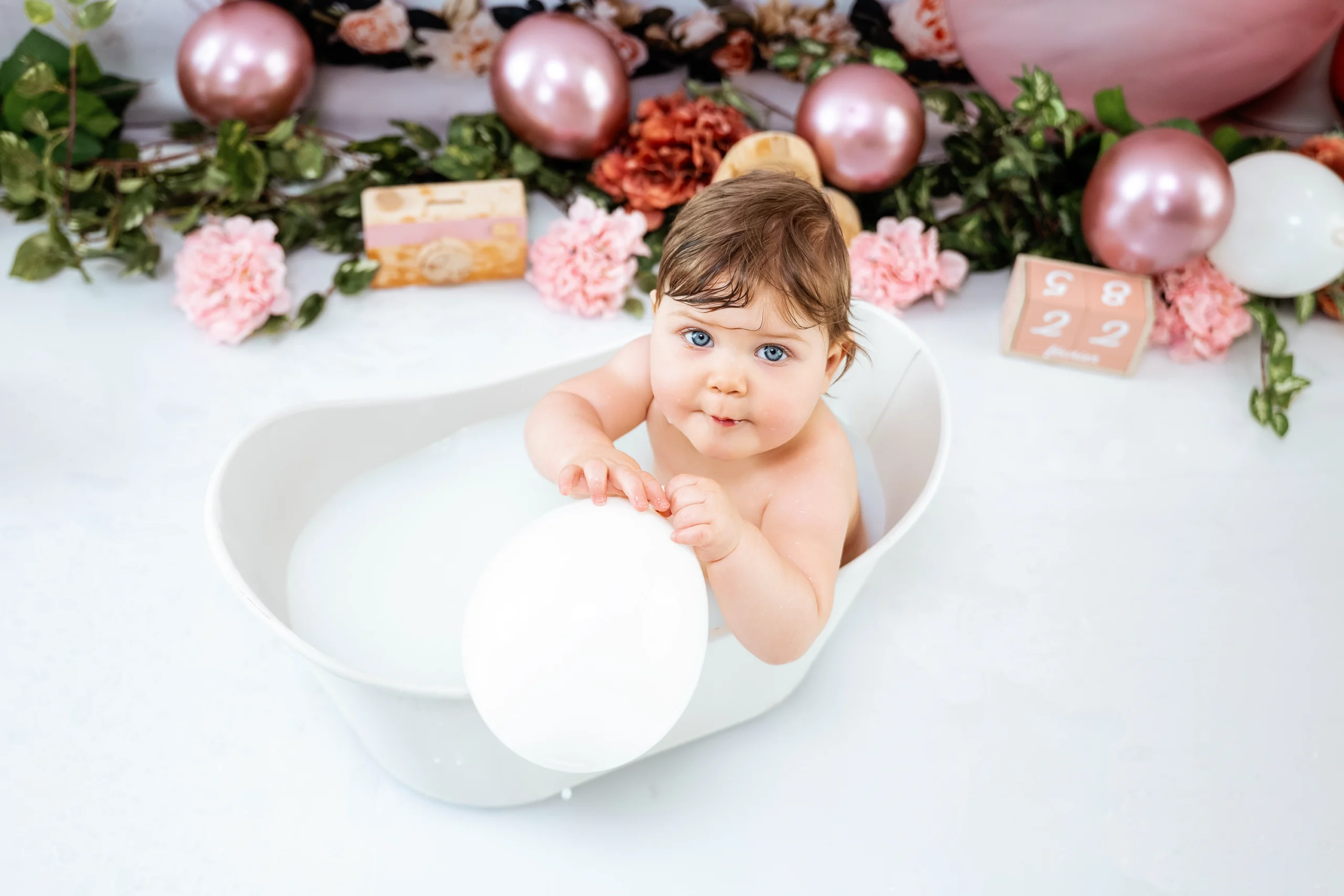 séance photo anniversaire smash the cake bebe vincent claire