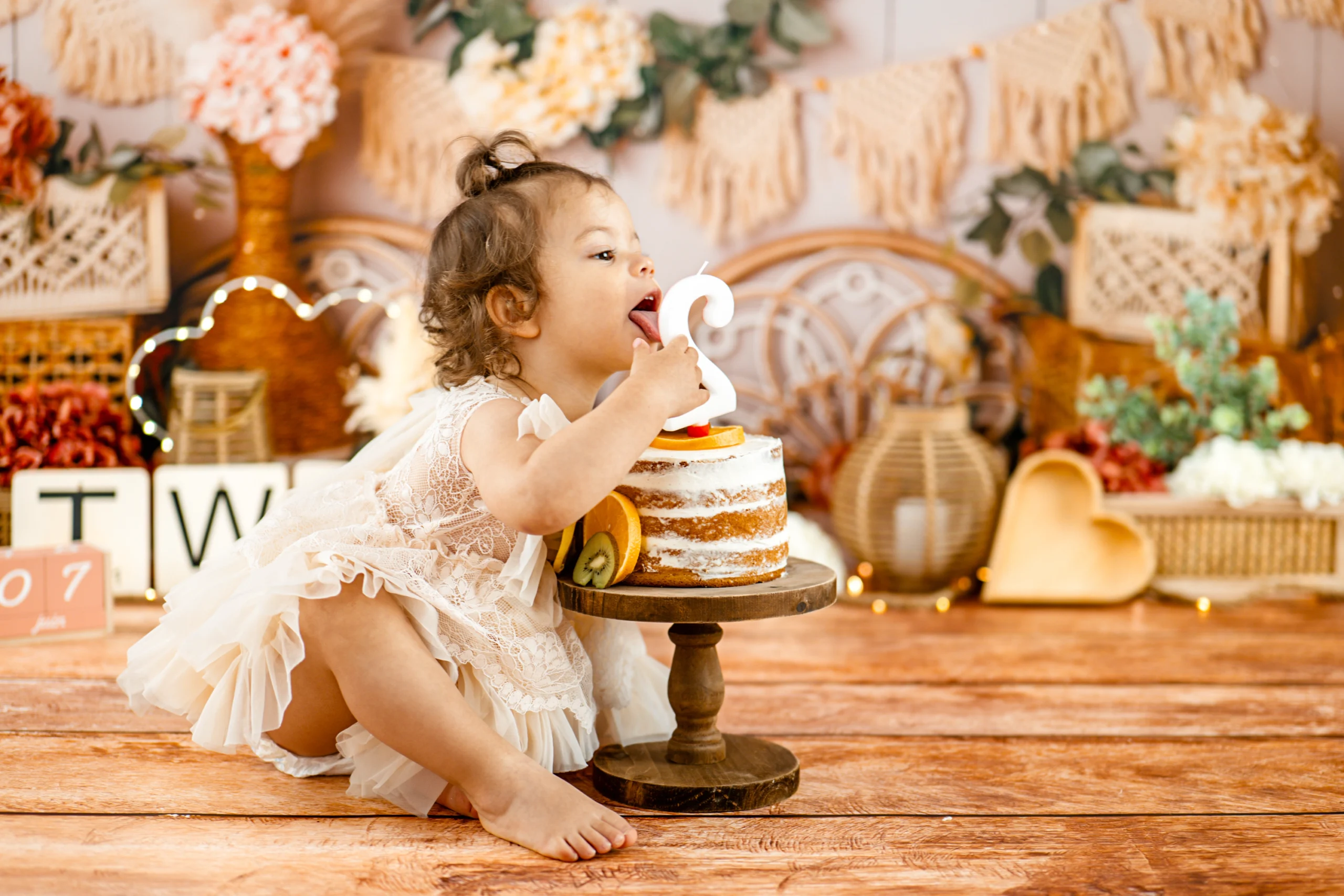 séance photo anniversaire smash the cake bebe vincent claire