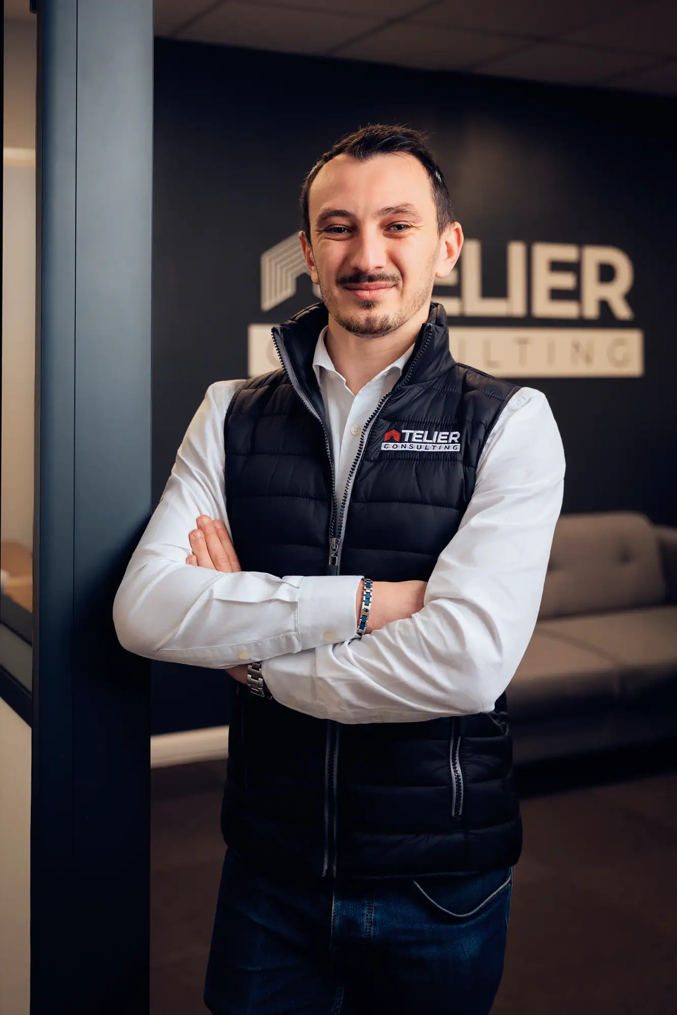 Portrait de dirigeant en entreprise à Paris