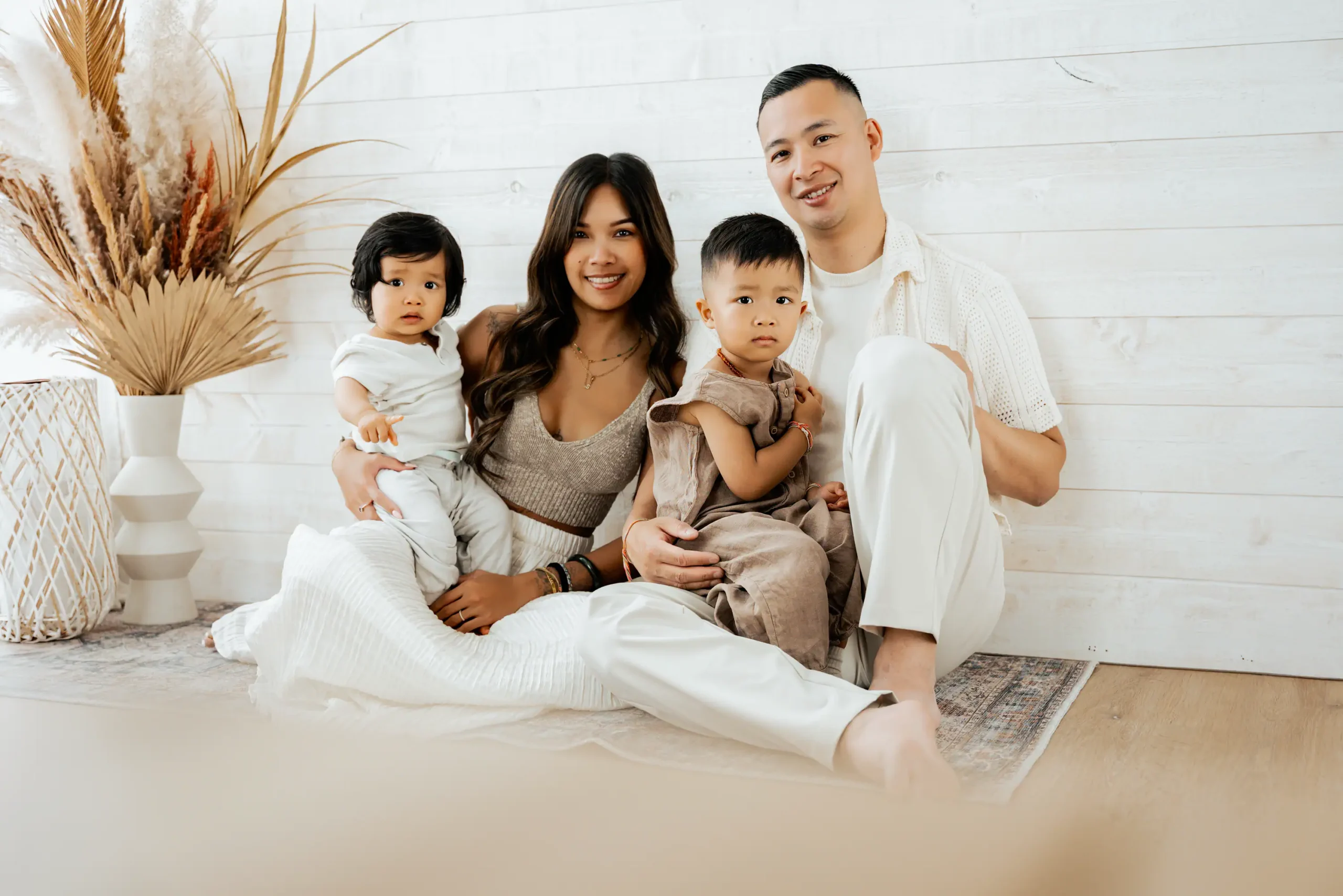 séance famille en studio