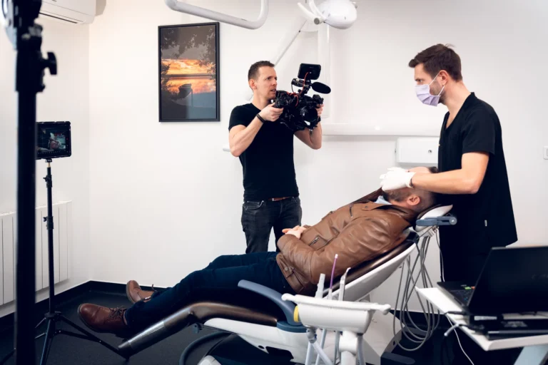 Tournage d’un film corporate dans un cabinet dentaire